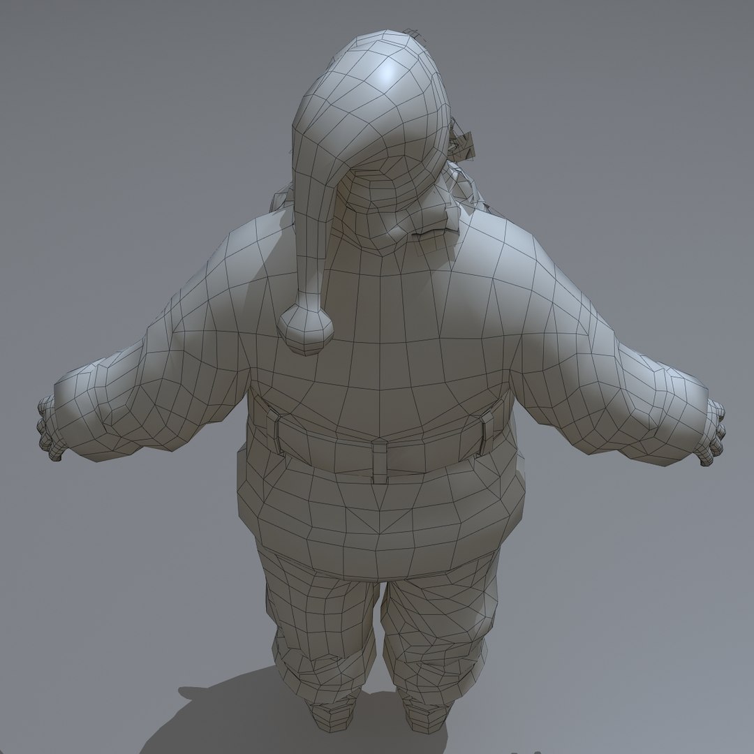 Rigged Santa 3d Max