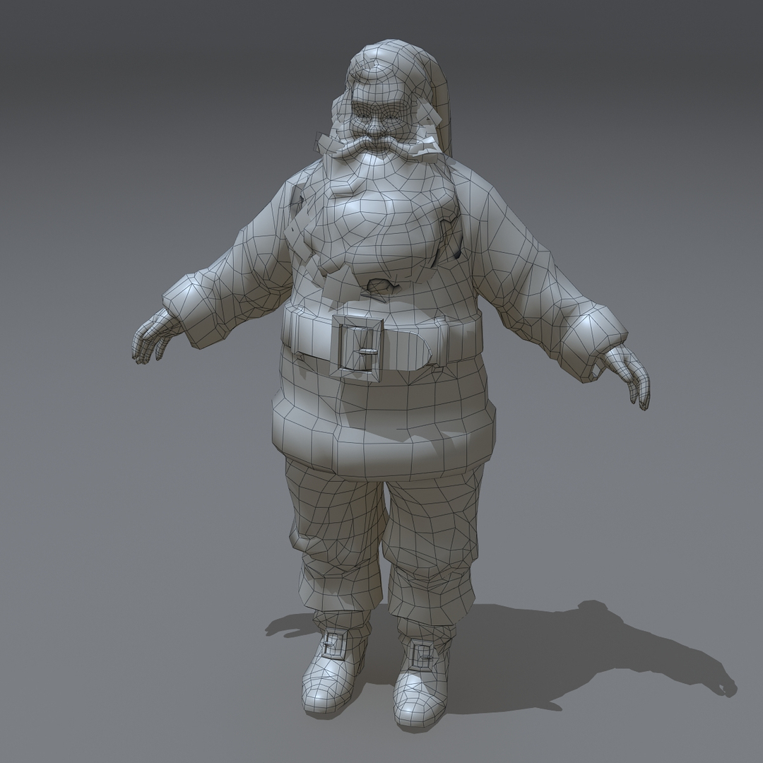 Rigged Santa 3d Max