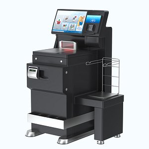 Self Checkout Register 3D model