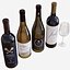 conjunto de botella de vino 13