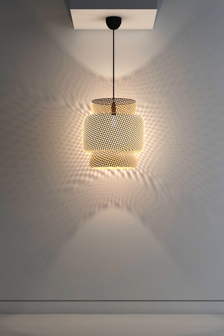 3d ikea sinnerlig pendant light model