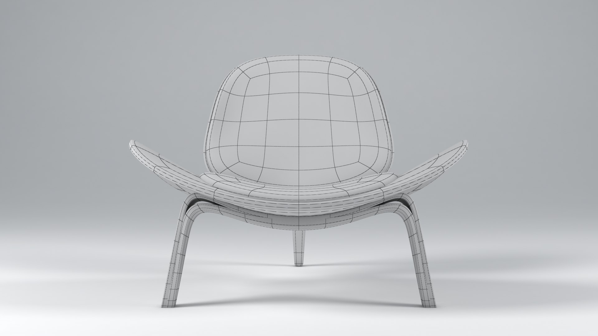 Shell Chair 3D - TurboSquid 1451336