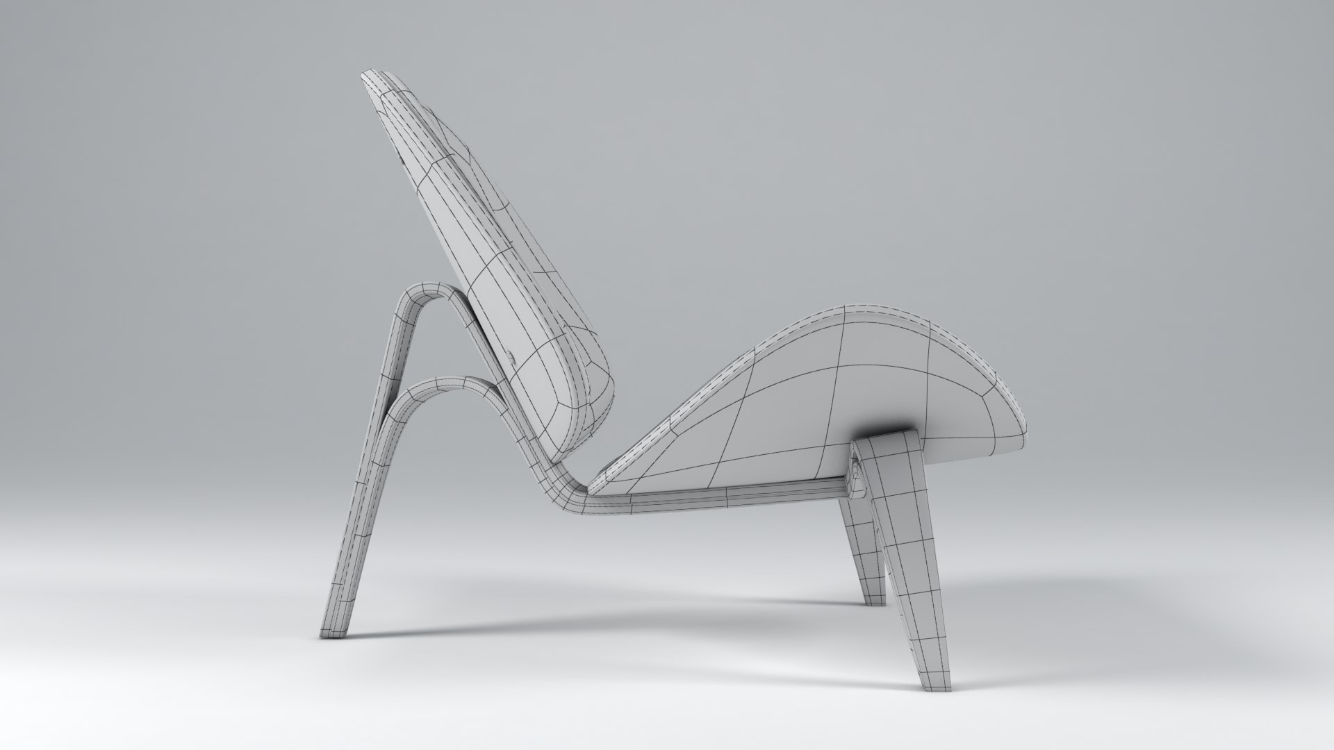 Shell Chair 3D - TurboSquid 1451336