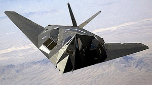 3D F-117A Nighthawk Stealth Fighter aircraft model