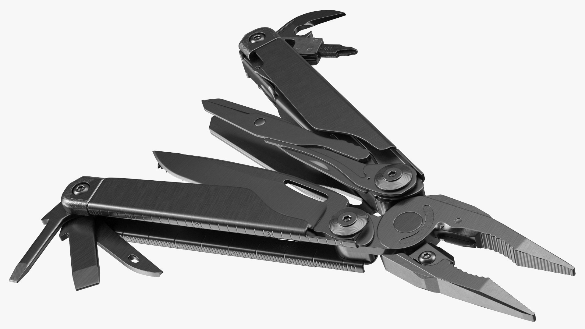 Multitool Black Open 3D model preview