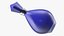 3D Modern Perfume Bottle Blue model