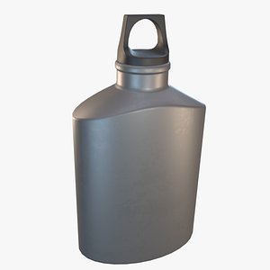 3D Flask Canister Gun Metal