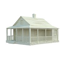 wood house  3d model