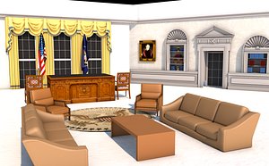 white house oval office model