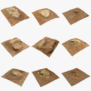 3D Namibian Desert Rock Formation Pack 9