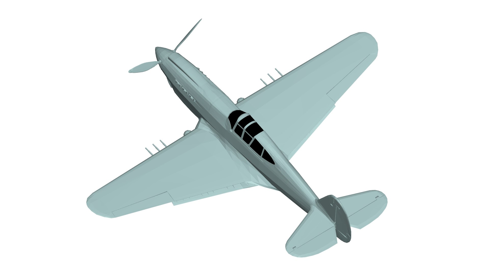 Curtiss P-40 Warhawk 3D Model - TurboSquid 1985866