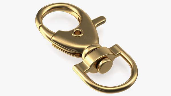 Lobster Claw Clasp Gold 3D model - TurboSquid 1777401