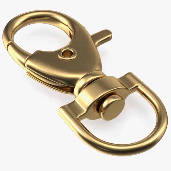 Lobster Claw Clasp Gold 3D model - TurboSquid 1777401