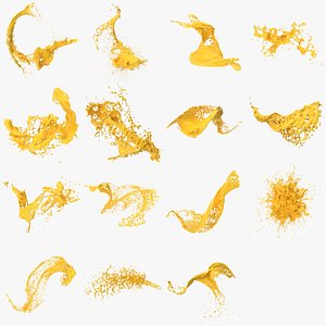15 Yellow splashes