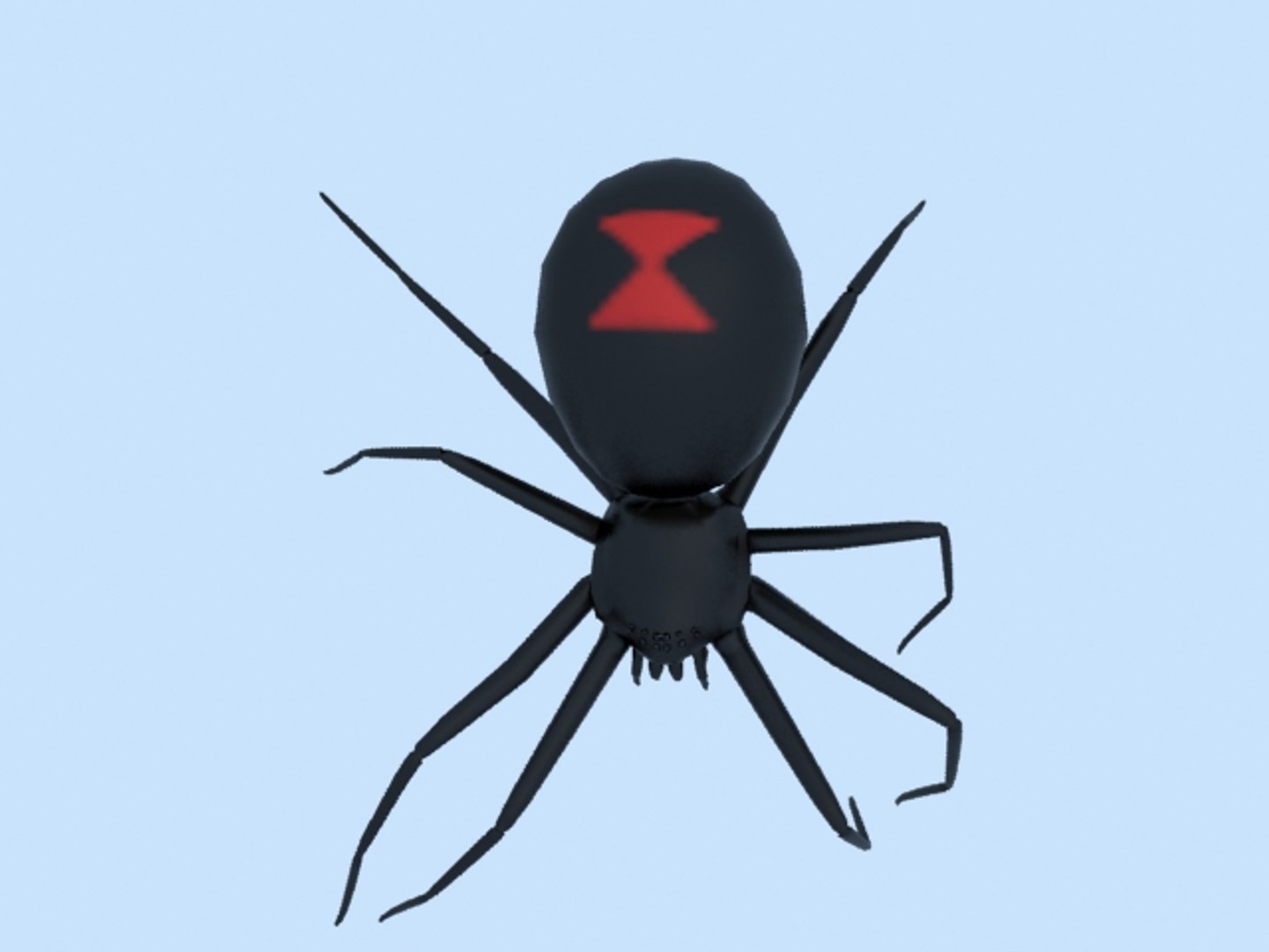 3d Black Widow Spider