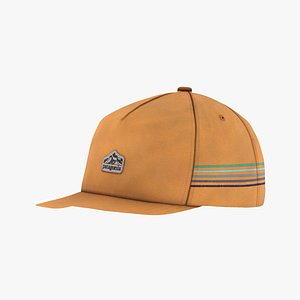 Patagonia Line Logo Ridge Stripe Funfarer Cap Dried Mango