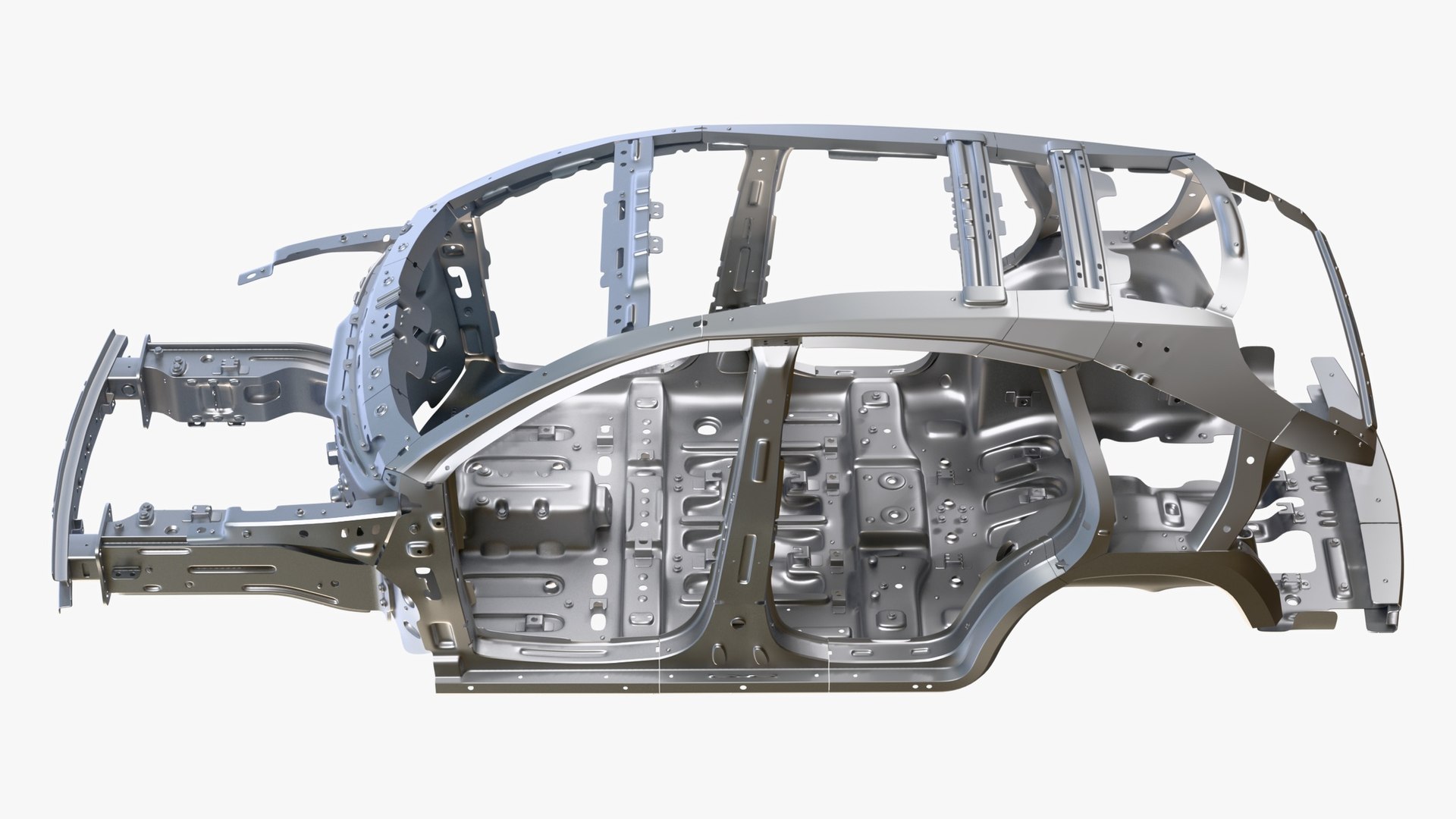 Car Frame Body Crossover Hatchback M1 3D Model - TurboSquid 2432028