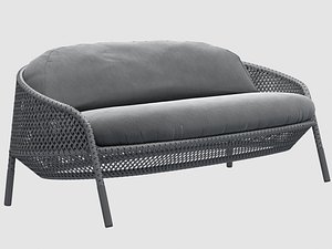 3D ahnda sofa graphite dedon model
