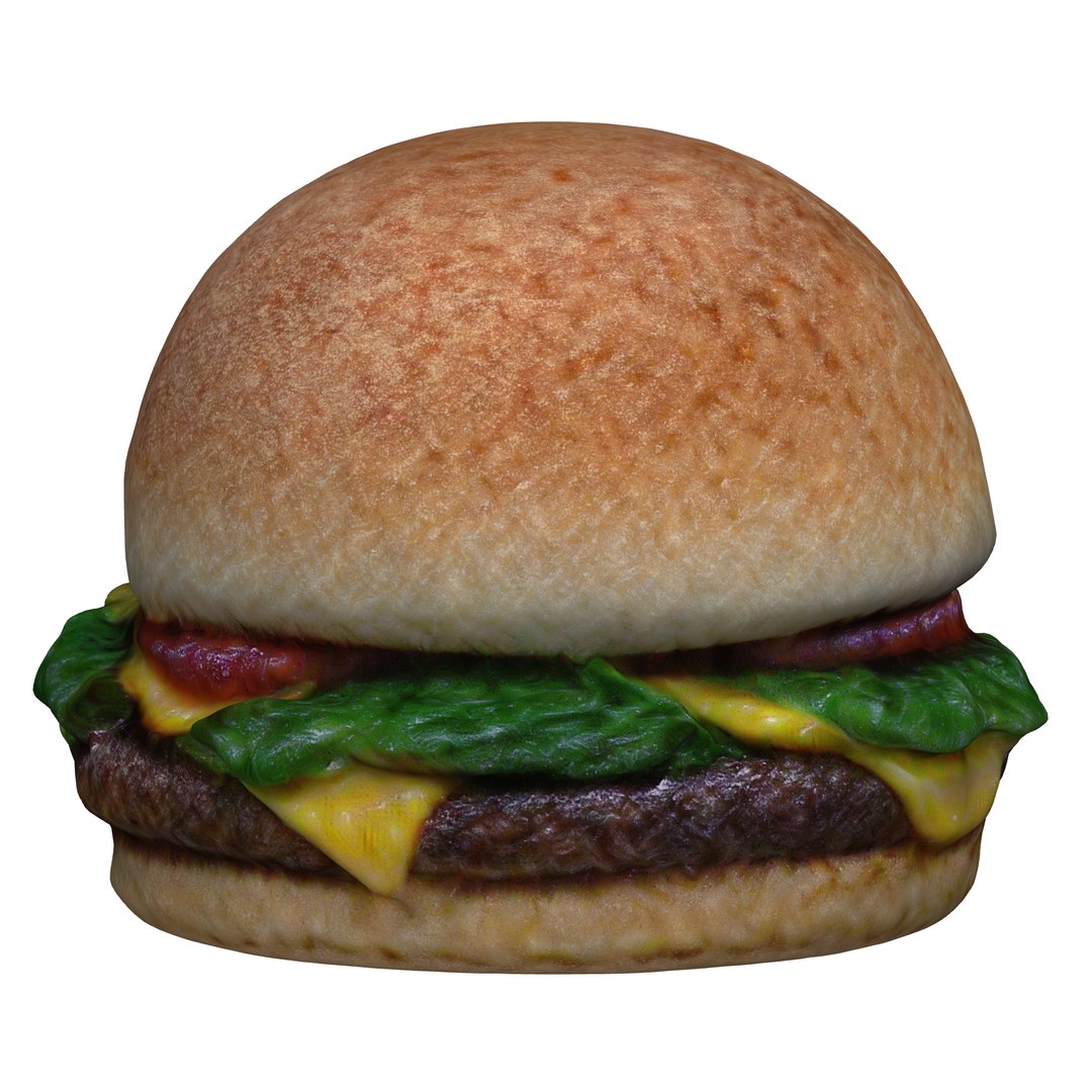 Realistic Burger No 1 3D - TurboSquid 2236008