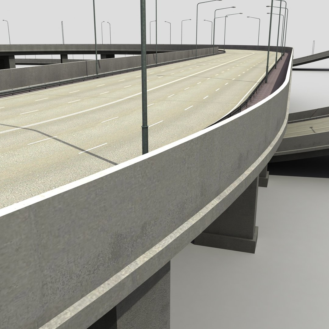 Highway Freeway 3d Model