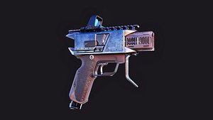 E 1 Machine Pistol 3D model