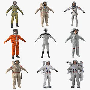 3D astronauts 5
