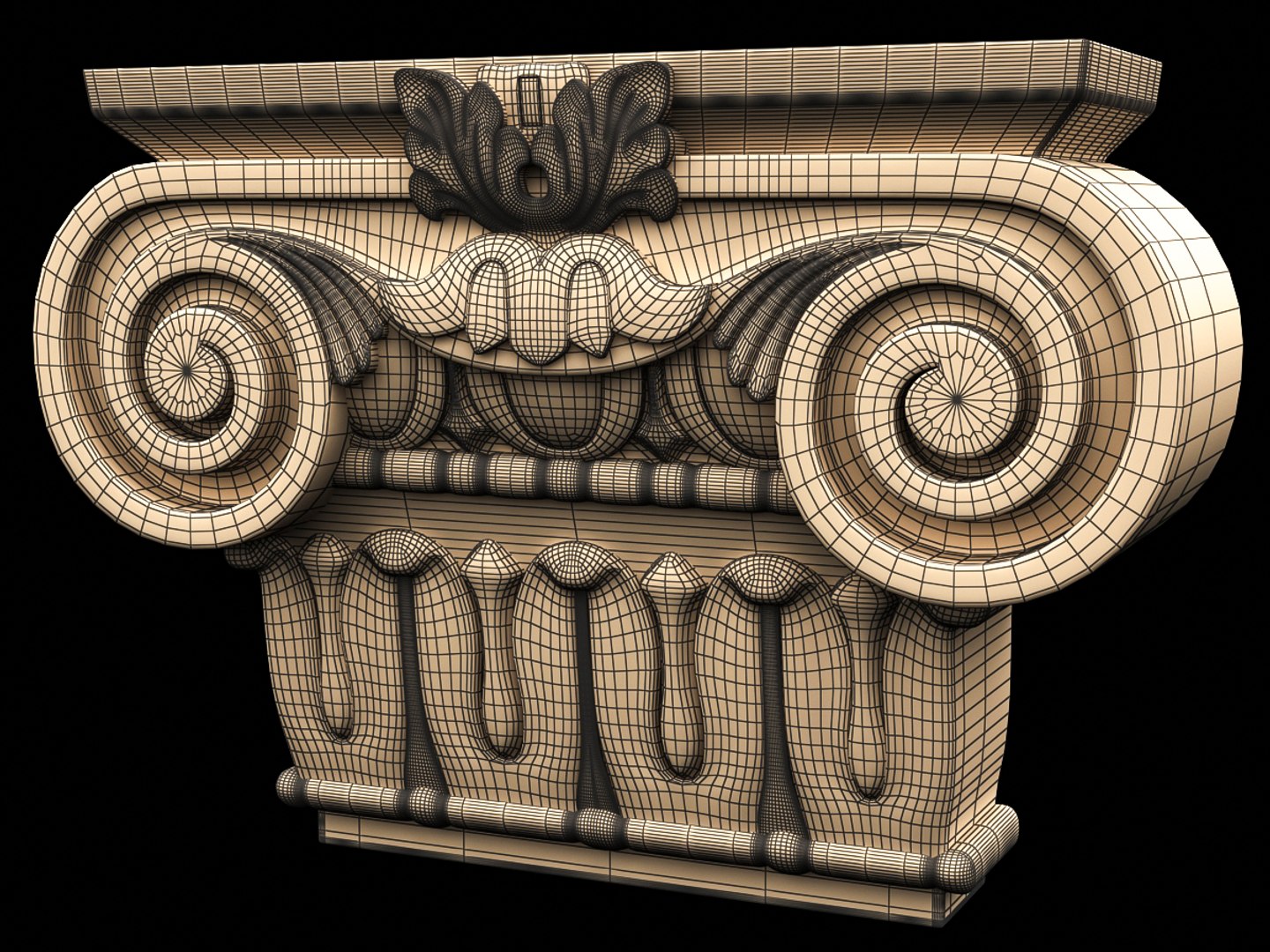 capitel 3d max