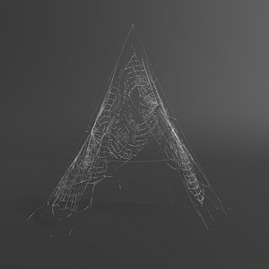 Spider Web Letter A