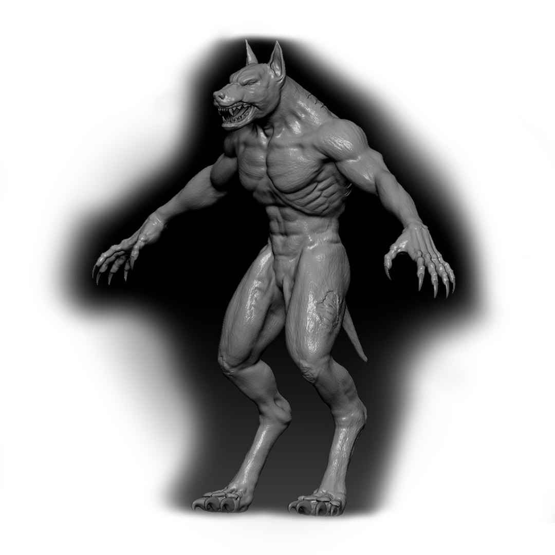 Werewolf High Quality Sculpt 3D Model - TurboSquid 1860711