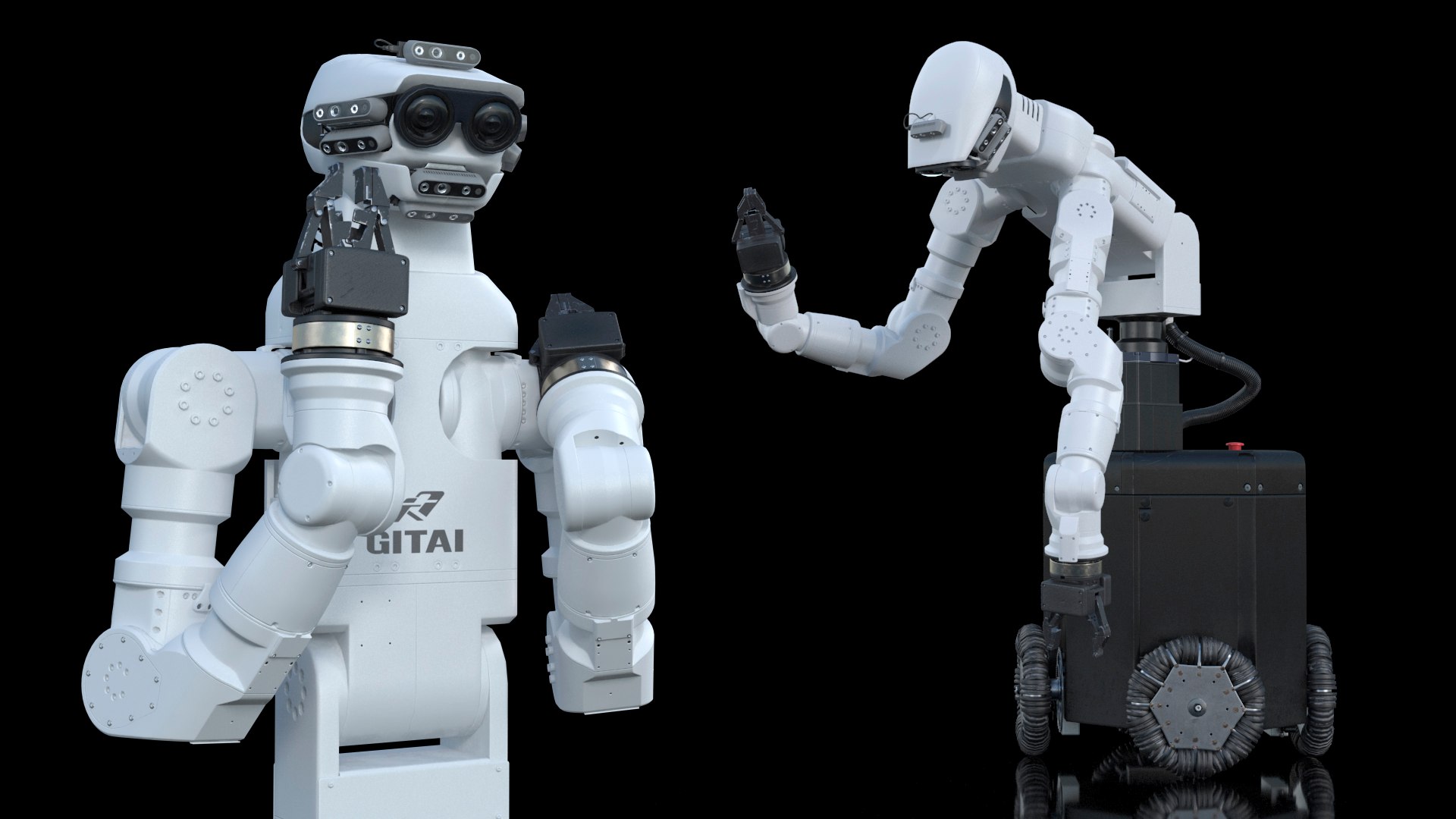 GITAI G1 Robot Rigged for Cinema 4D 3D model preview