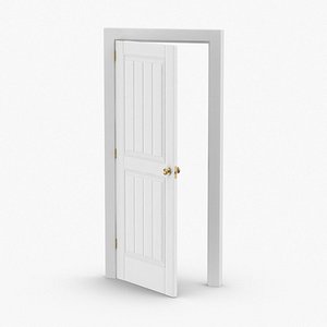classic-doors---door-5-ajar 3D model
