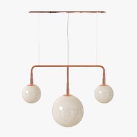 Pendant Lamp 3 White Spheres