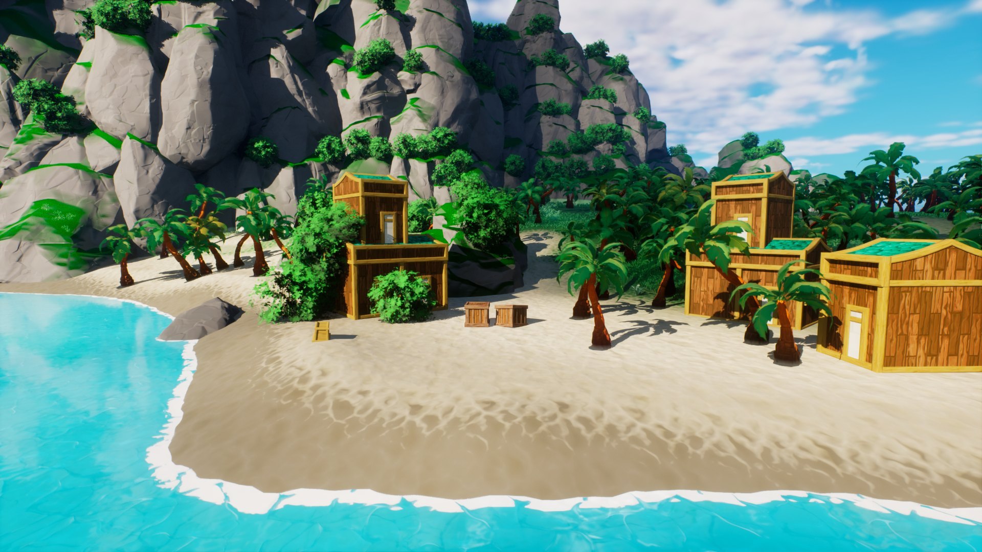 Stylized Beach Environment Unreal Engine 5 3D Model - TurboSquid 2018412