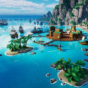 Stylized beach environment unreal engine 5