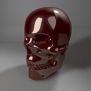 3D model red glass l770