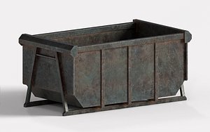 3D model dumpster skip