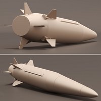 Kinzhal Kh-47M2 Nuclear Capable Hypersonic Missile for 3D Print