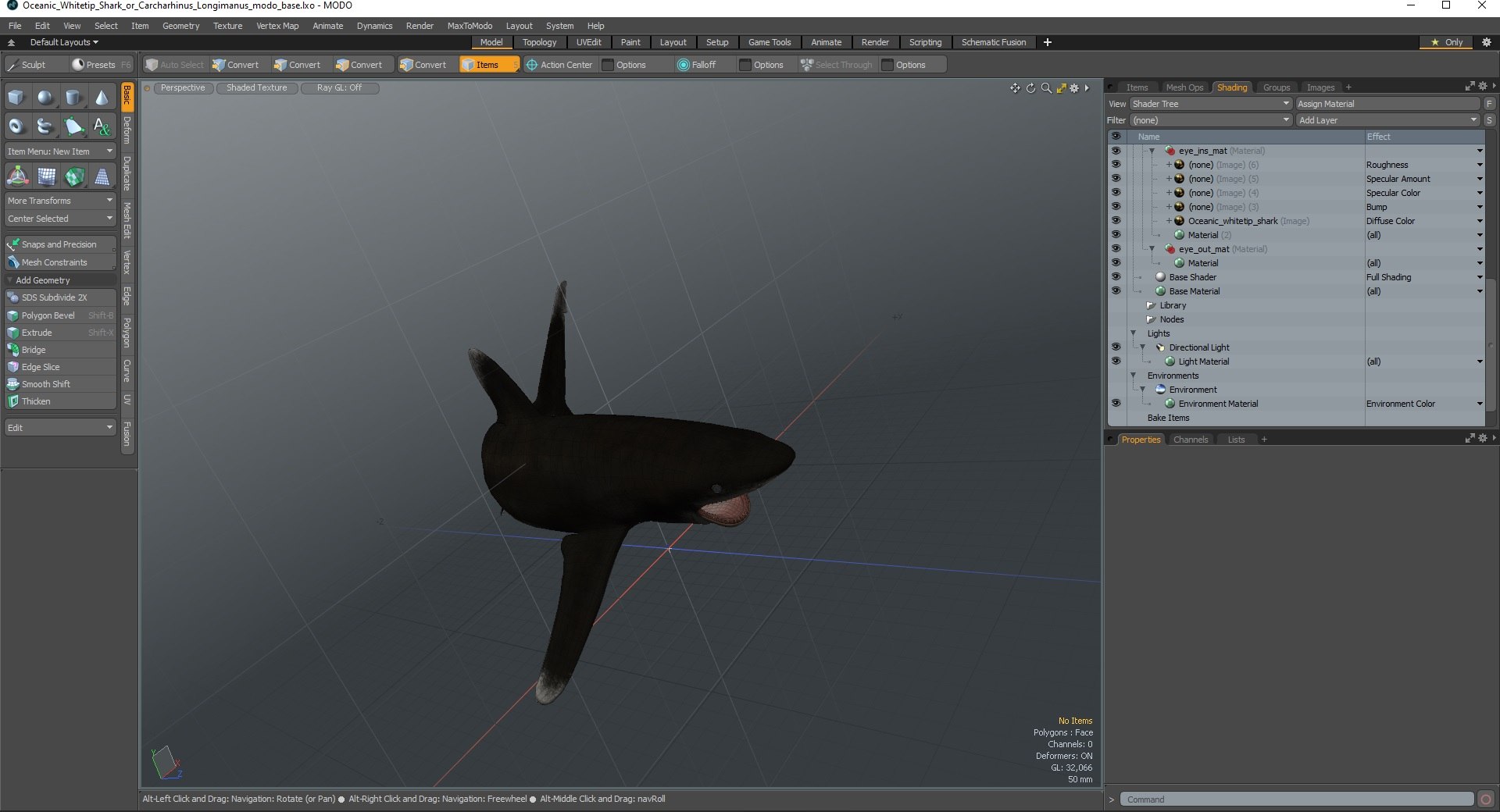 Oceanic Whitetip Shark or Carcharhinus Longimanus 3D model https://p.turbosquid.com/ts-thumb/Bk/drmVwT/Jb/oceanicwhitetipsharkorcarcharhinuslongimanus3dsmodel036/jpg/1723098033/1920x1080/fit_q87/2d89826eca6022208f42d80afa46ad04f533e0ba/oceanicwhitetipsharkorcarcharhinuslongimanus3dsmodel036.jpg