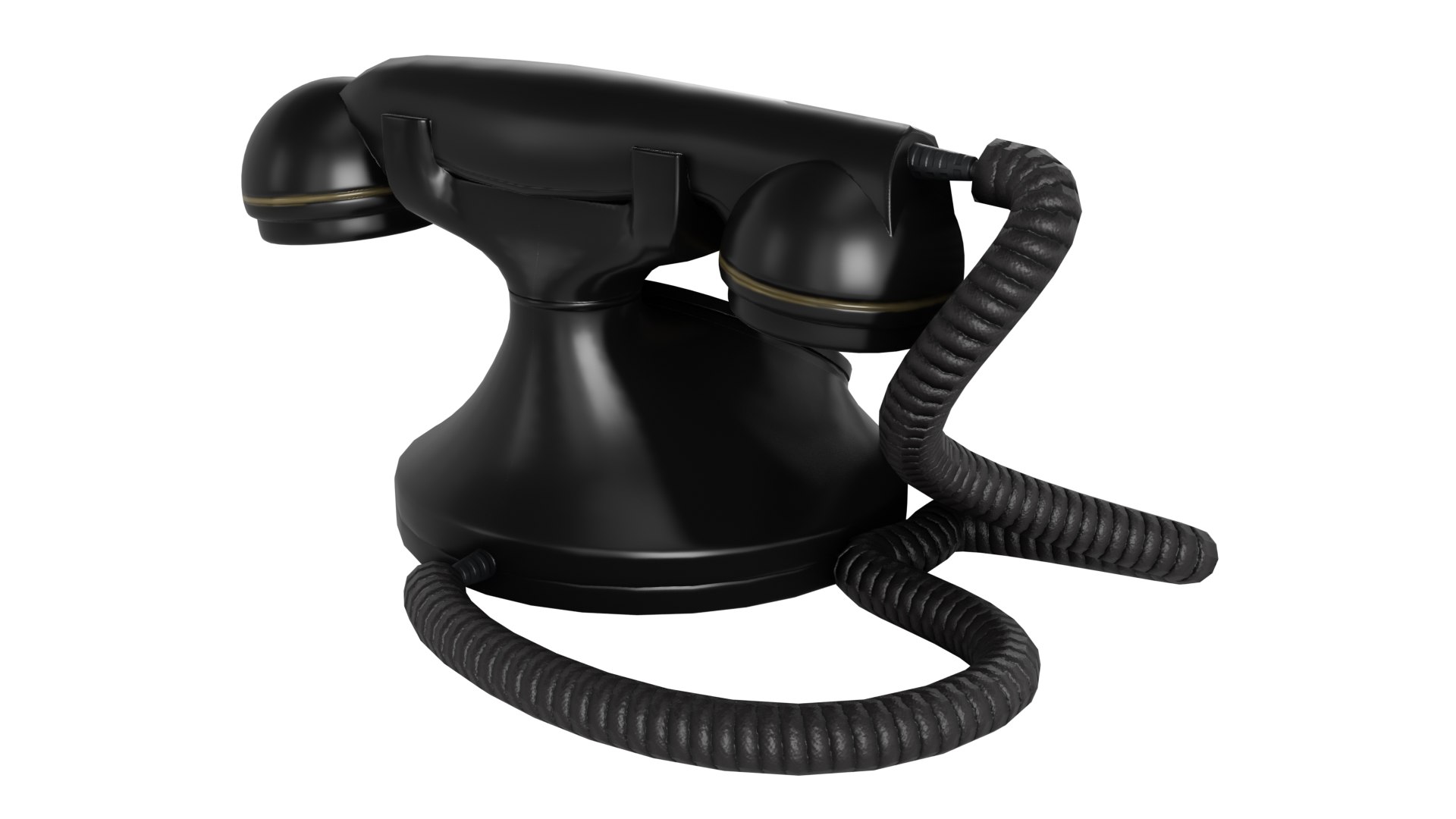 Retro Phone Low-poly Model 3D - TurboSquid 1763815
