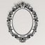 3D Oval carved frame | Rm_035