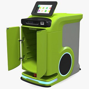 Autonomous Hospital Delivery Robot Rigged