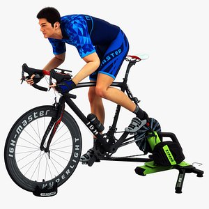animations cyclist 3D