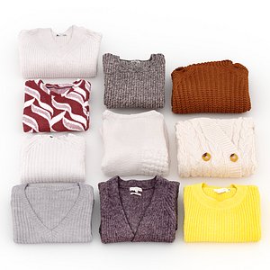 womens sweaters folded model