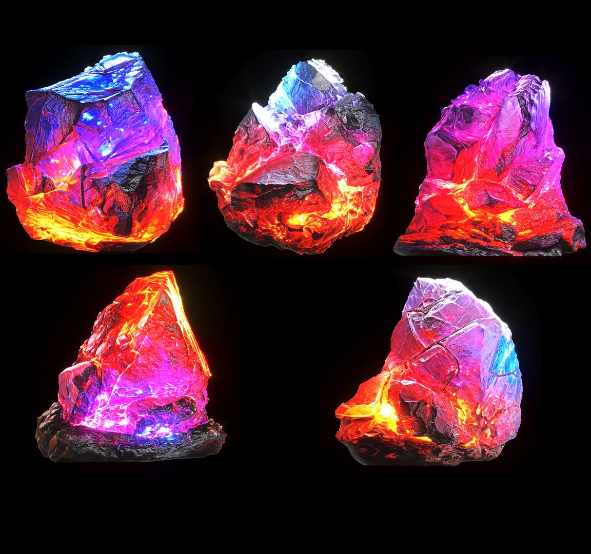 Magical Crystals Model - TurboSquid 2160048