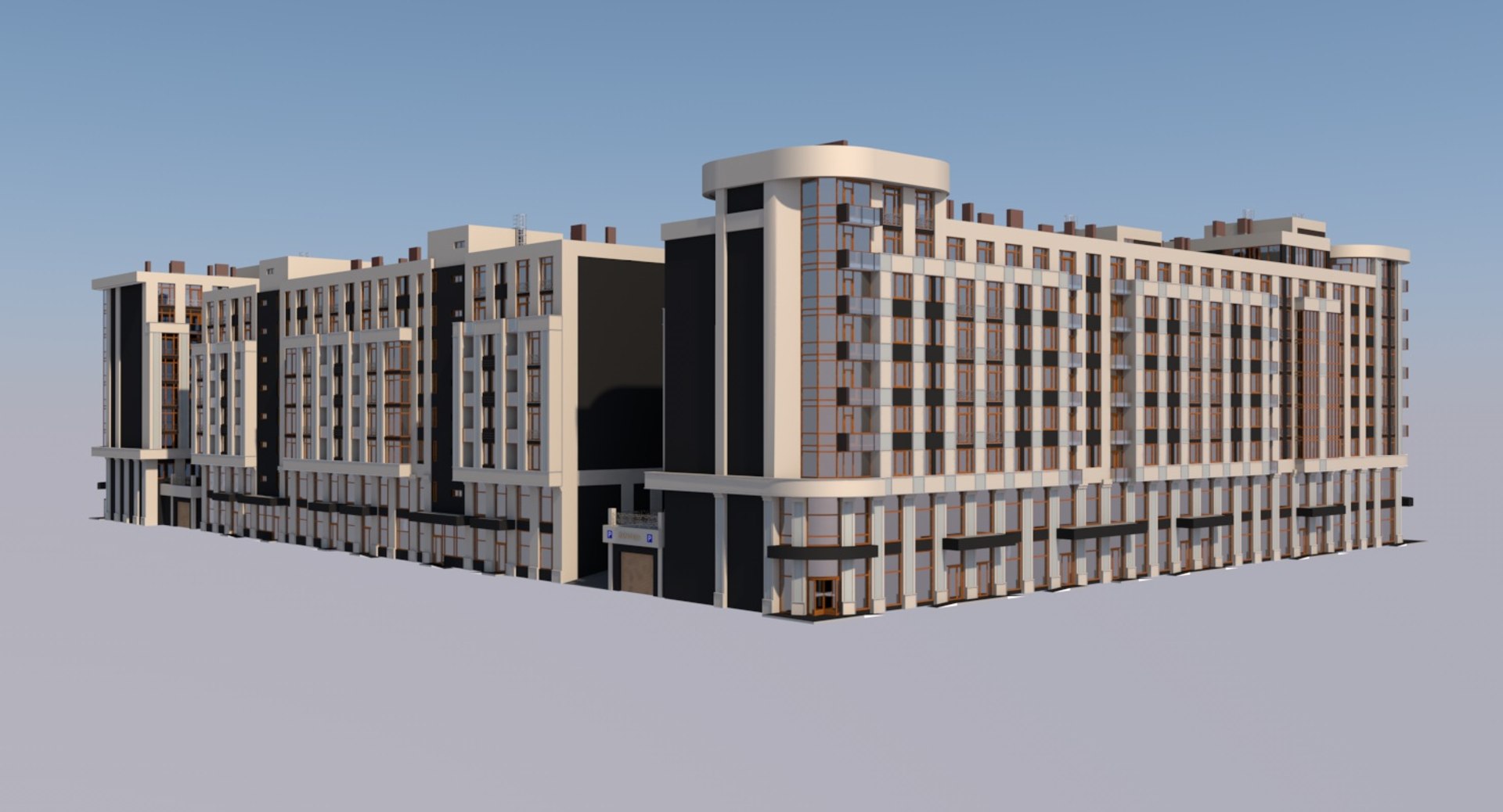 Residential Apartment Condominium 3D Model - TurboSquid 1230987