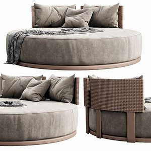 3D skyline windsor daybed carbon