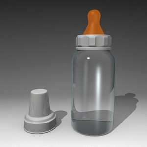 3d feeding bottle model