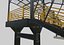 Steel Pedestrian Bridge-Three Columns-Pipe Rail-Straight Type-8