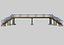 Steel Pedestrian Bridge-Three Columns-Pipe Rail-Straight Type-8