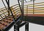 Steel Pedestrian Bridge-Three Columns-Pipe Rail-Straight Type-8
